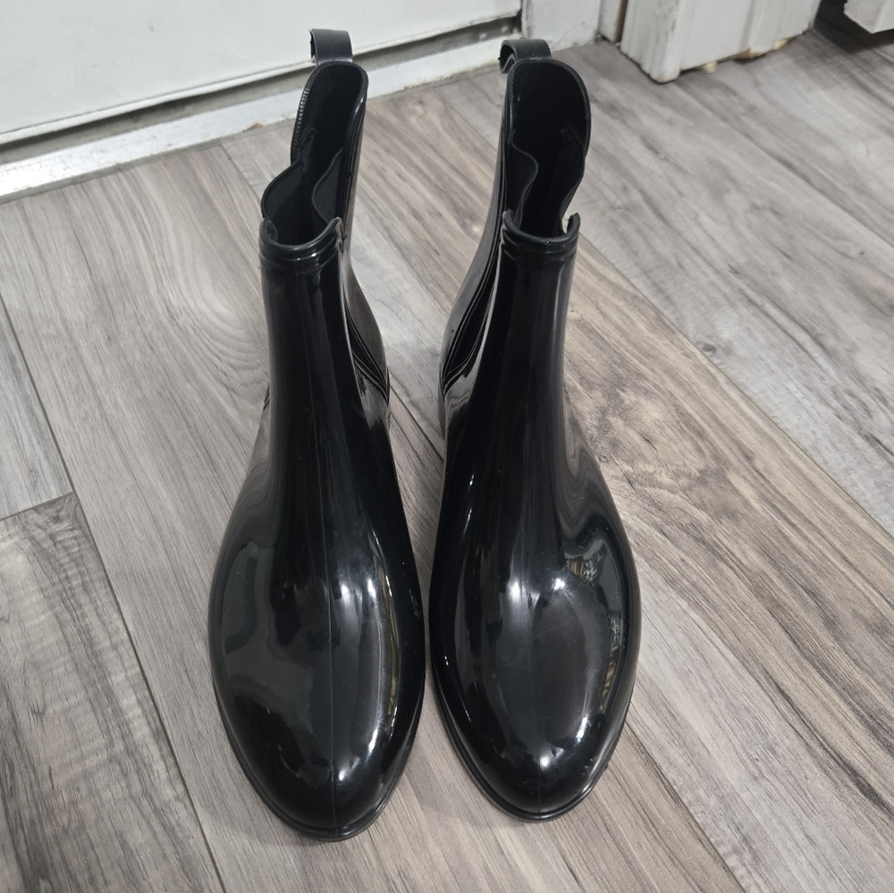 Primark Ankle Rainboots Black New Sz 5 - Picture 2 of 7